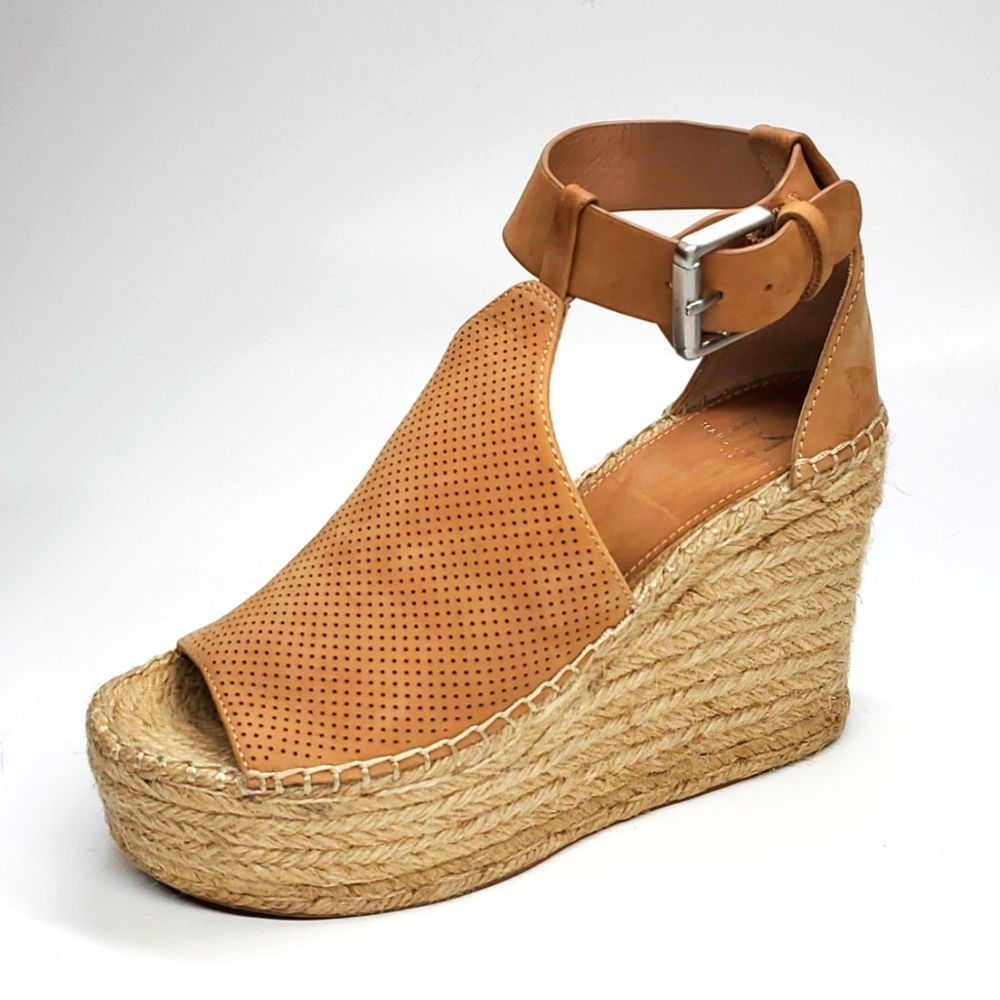 Marc Fisher MLANNIE Ankle Strap Platform Espadrilles 6M